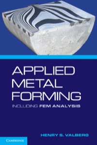 Cover image: Applied Metal Forming 1st edition 9780521518239