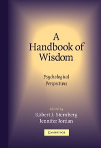 Imagen de portada: A Handbook of Wisdom 1st edition 9780521834018