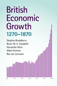 Cover image: British Economic Growth, 1270–1870 1st edition 9781107070783
