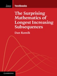 Titelbild: The Surprising Mathematics of Longest Increasing Subsequences 1st edition 9781107075832