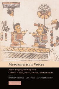Imagen de portada: Mesoamerican Voices 9780521812795