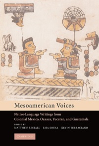Imagen de portada: Mesoamerican Voices 1st edition 9780521812795
