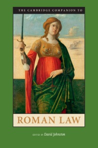 Cover image: The Cambridge Companion to Roman Law 1st edition 9780521895644