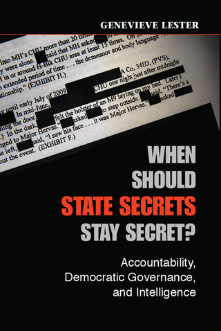 Omslagafbeelding: When Should State Secrets Stay Secret? 1st edition 9781107042476