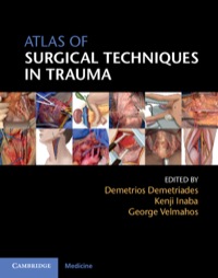 Imagen de portada: Atlas of Surgical Techniques in Trauma 1st edition 9781107044593