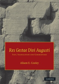 Cover image: Res Gestae Divi Augusti 1st edition 9780521841528