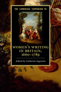 Imagen de portada: The Cambridge Companion to Women's Writing in Britain, 1660–1789 1st edition 9781107013162