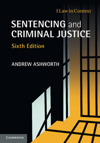 Cover image: Sentencing and Criminal Justice 6th edition 9781107057883