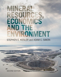 Cover image: Mineral Resources, Economics and the Environment 2nd edition 9781107074910