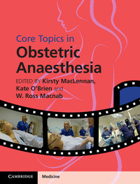 Cover image: Core Topics in Obstetric Anaesthesia 9781107028494