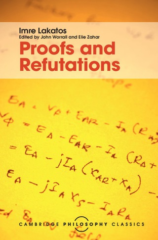 Cover image: Proofs and Refutations 9781107113466