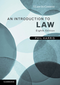 Cover image: An Introduction to Law 8th edition 9780521132077