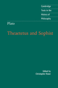 Imagen de portada: Plato: Theaetetus and Sophist 9781107014831