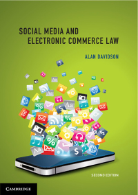 Cover image: Social Media and Electronic Commerce Law 2nd edition 9781107500532