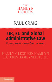 Cover image: UK, EU and Global Administrative Law 9781107125124
