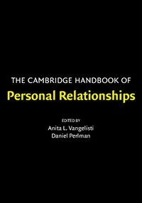 Imagen de portada: The Cambridge Handbook of Personal Relationships 1st edition 9780521826174
