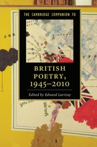 Imagen de portada: The Cambridge Companion to British Poetry, 1945–2010 9781107090668