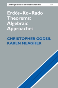 Cover image: Erdõs–Ko–Rado Theorems: Algebraic Approaches 9781107128446