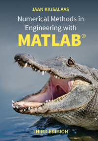 Cover image: Numerical Methods in Engineering with MATLAB® 3rd edition 9781107120570