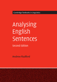 Cover image: Analysing English Sentences 2nd edition 9780521660082