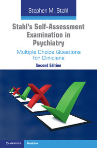 Imagen de portada: Stahl's Self-Assessment Examination in Psychiatry 2nd edition 9781316502495