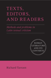 Cover image: Texts, Editors, and Readers 9780521766579