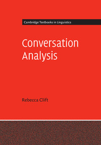 Cover image: Conversation Analysis 9780521198509