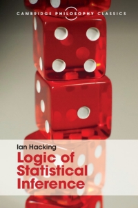 Cover image: Logic of Statistical Inference 9781107144958