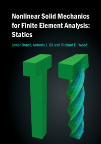 Imagen de portada: Nonlinear Solid Mechanics for Finite Element Analysis: Statics 9781107115798