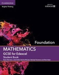 Cover image: GCSE Mathematics for Edexcel Foundation 9781107448025