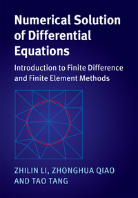 Imagen de portada: Numerical Solution of Differential Equations 9781107163225