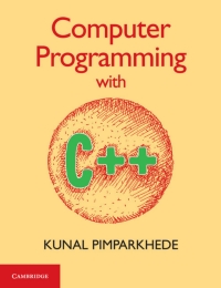 Imagen de portada: Computer Programming with C++ 9781316506806