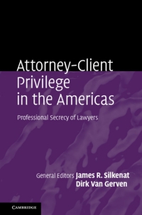 Cover image: Attorney-Client Privilege in the Americas 9781107171282