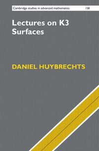 Imagen de portada: Lectures on K3 Surfaces 9781107153042