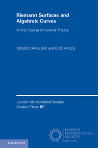 Cover image: Riemann Surfaces and Algebraic Curves 9781107149243