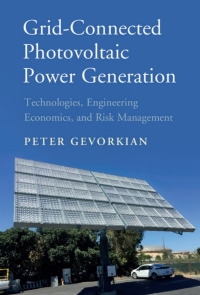 Titelbild: Grid-Connected Photovoltaic Power Generation 9781107181328