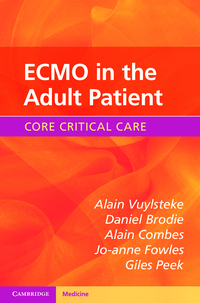 Cover image: ECMO in the Adult Patient 9781107681248