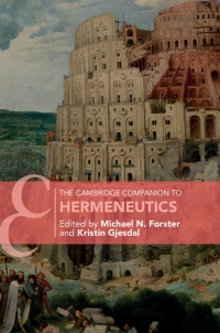 Titelbild: The Cambridge Companion to Hermeneutics 9781107187603