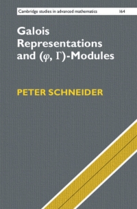 Cover image: Galois Representations and (Phi, Gamma)-Modules 9781107188587