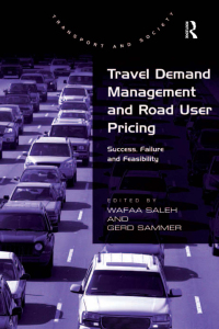Imagen de portada: Travel Demand Management and Road User Pricing 1st edition 9780754673033