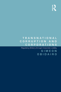 Cover image: Transnational Corruption and Corporations 1st edition 9780367601263