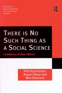 Titelbild: There is No Such Thing as a Social Science 1st edition 9781138256033