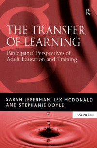 Cover image: The Transfer of Learning 1st edition 9781138380981