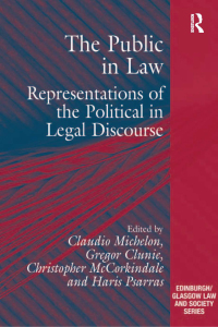 Cover image: The Public in Law 1st edition 9781409419099