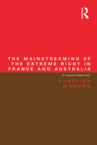 Imagen de portada: The Mainstreaming of the Extreme Right in France and Australia 1st edition 9781409452607