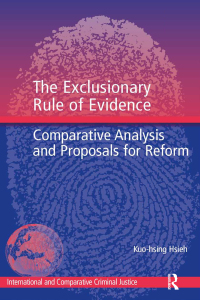 Cover image: The Exclusionary Rule of Evidence 1st edition 9780367600051