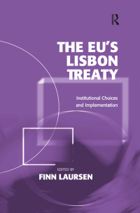 Omslagafbeelding: The EU's Lisbon Treaty 1st edition 9781409434627