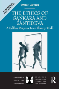 Imagen de portada: The Ethics of Sankara and Santideva 1st edition 9781138272293