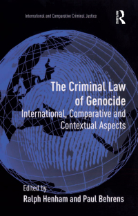 Omslagafbeelding: The Criminal Law of Genocide 1st edition 9781138257238