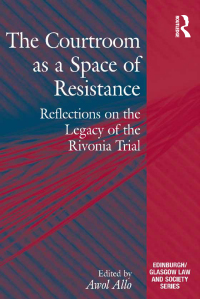 Cover image: The Courtroom as a Space of Resistance 1st edition 9781472444608